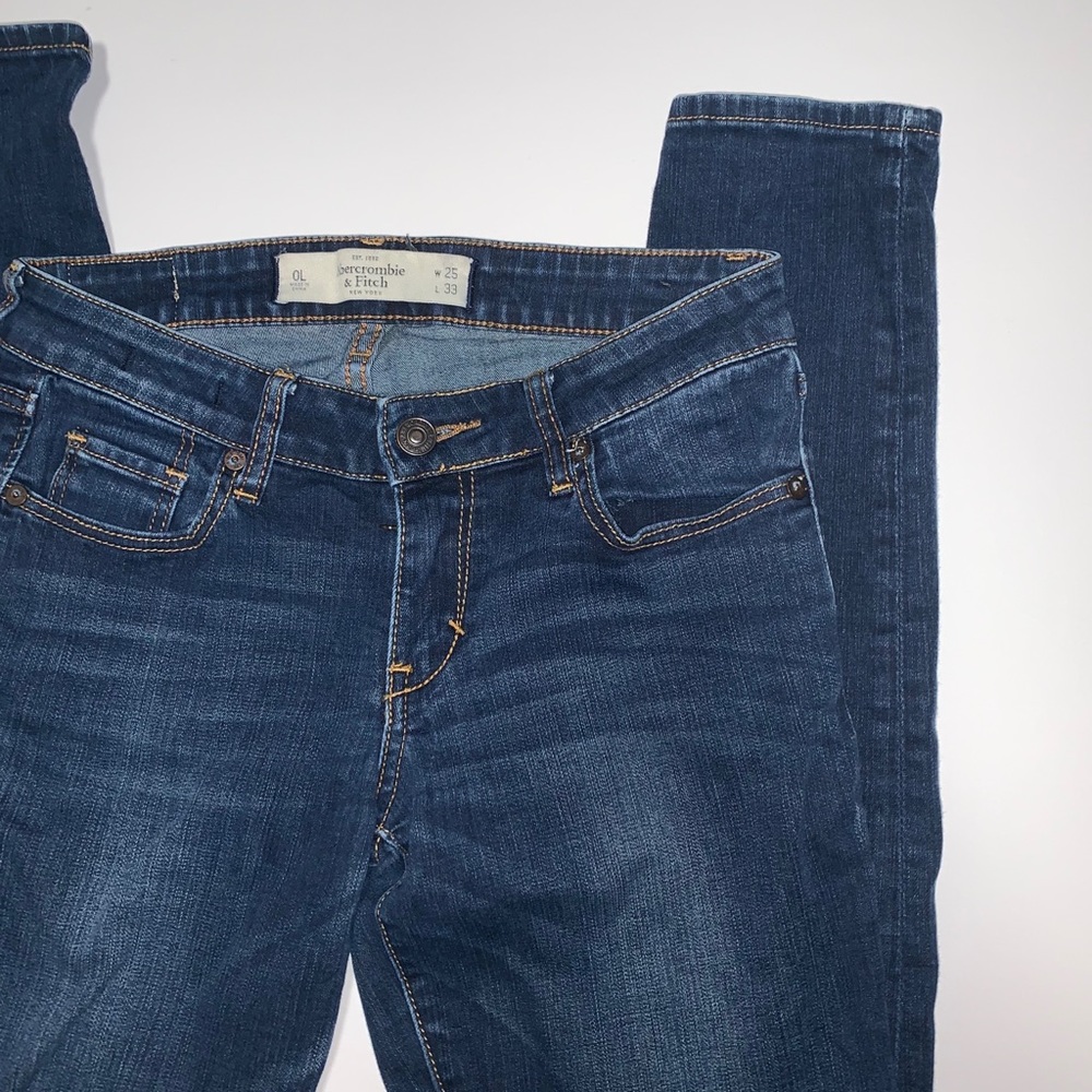 Dark Wash Skinny Jeans Long